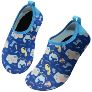 Neopren badesko til børn i blå