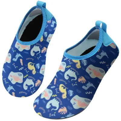 Neopren badesko til børn i blå