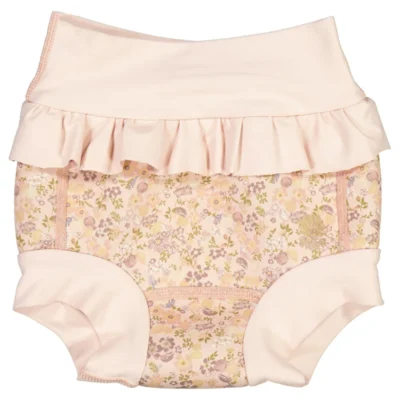 blebadebukser hvid kant og mønster