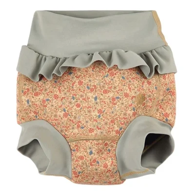 Blebadebukser til baby i neopren. Khaki farvede